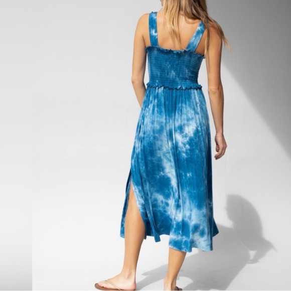 NATURAL LIFE Blue Tie-Dye Maxi Skirt - Picture 3 of 5